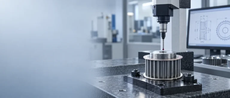 Timing pulley dimensional inspection and quality control