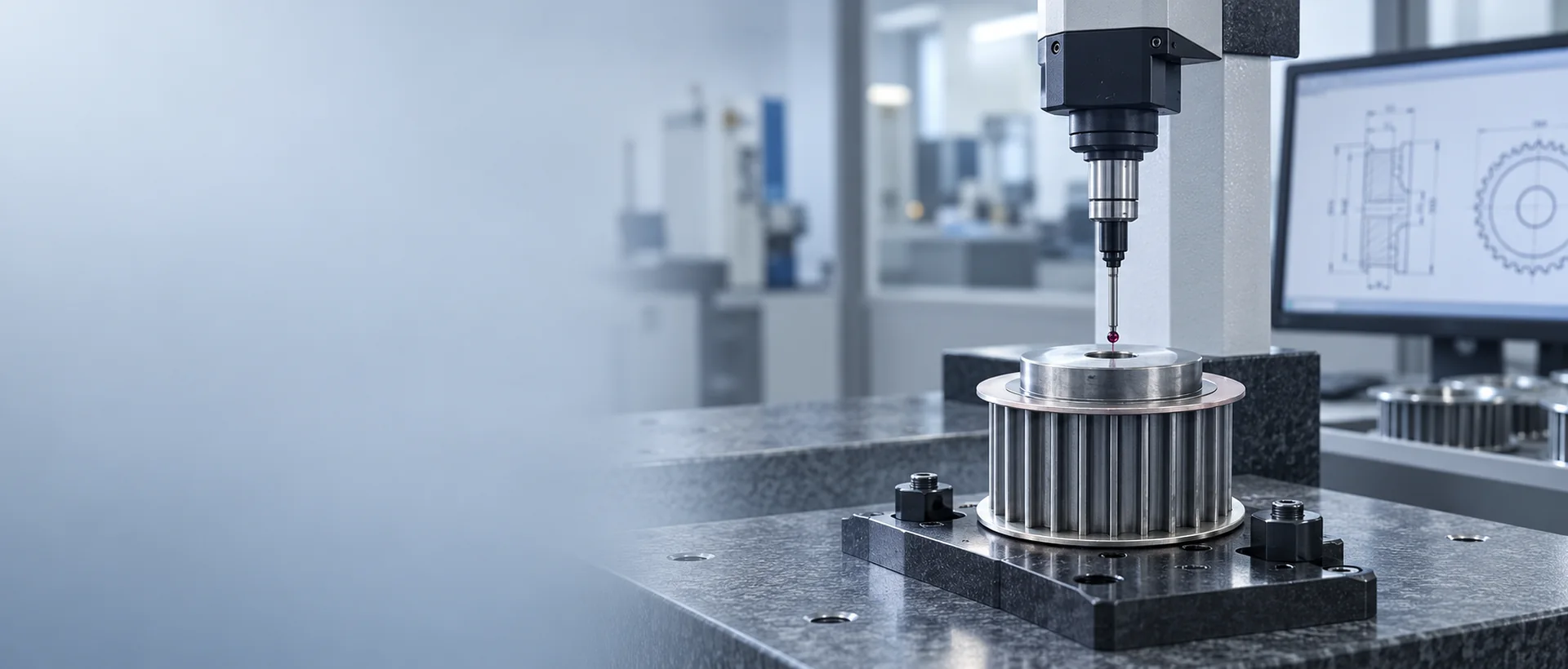 Timing pulley dimensional inspection and quality control